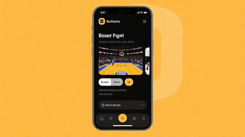 CBA比赛App界面预览